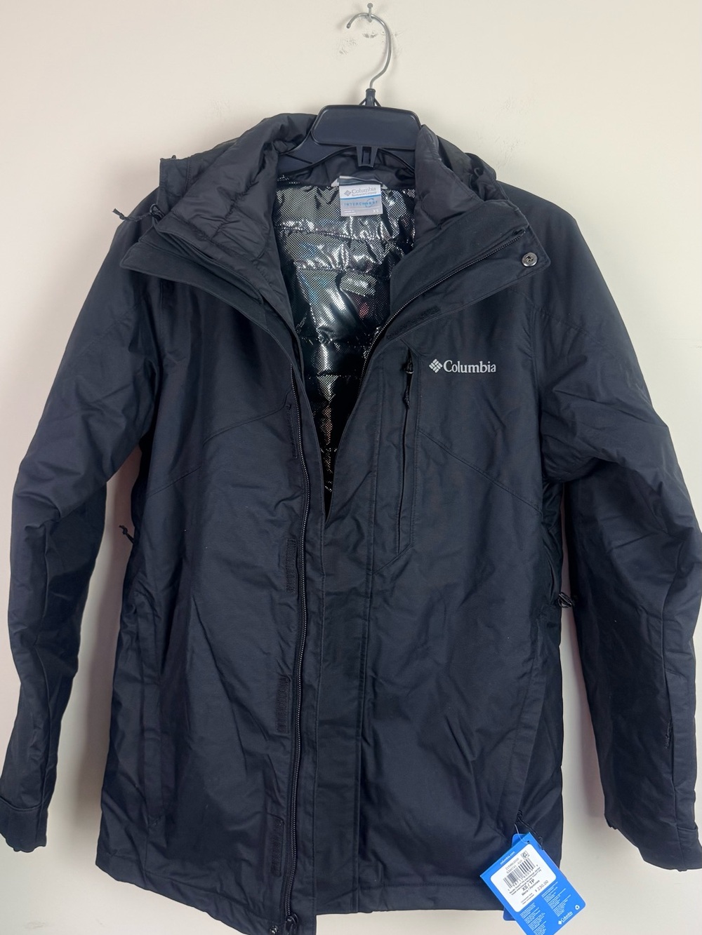 Columbia Men's Black Hooded Puffer Coat